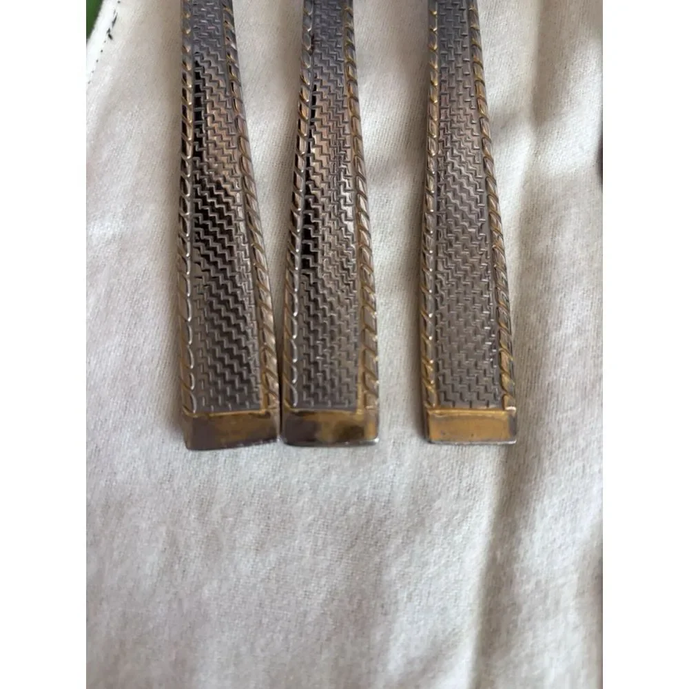 Cambridge Gold, Southampton‎ Stainless Accent Silverware  Retired, Rare Find